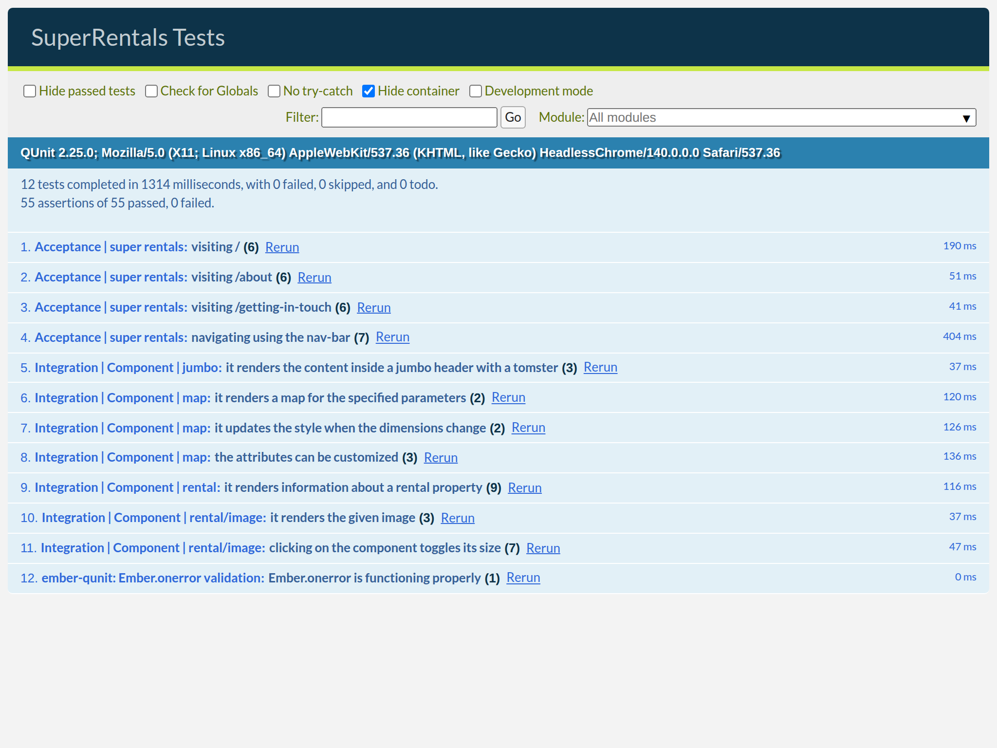 Tests are passing